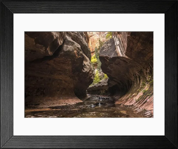 Framed Print : Magnificent Subway gorge landmark in the Zion National Park in Utah, USA, North America Framed Print : Magnificent Subway gorge landmark in the Zion National Park in Utah, USA, North America
