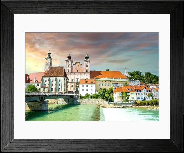 Framed Print : Steyr, Wachau, Austria Framed Print : Steyr, Wachau, Austria