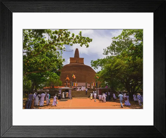 Framed Print : Panoramic view at the Jethawanaramaya Dagaba in Anuradhapura, Sri Lanka