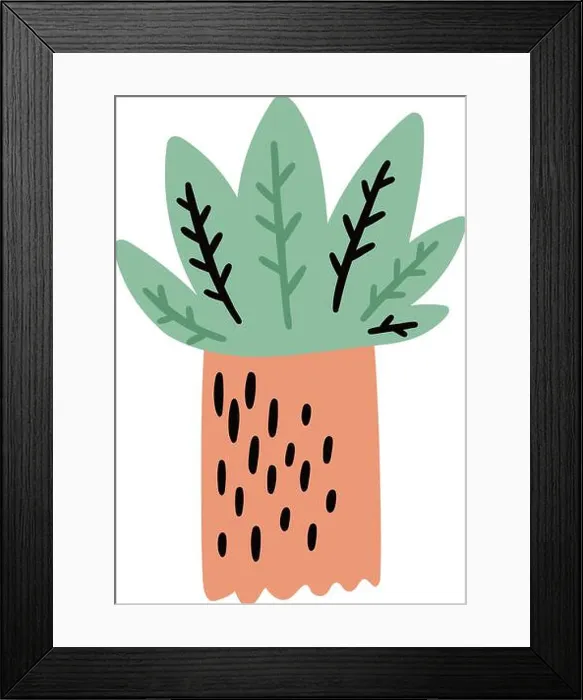 Framed Print : Desert plant. Small savannah tree. Exotic nature flora Framed Print : Desert plant. Small savannah tree. Exotic nature flora