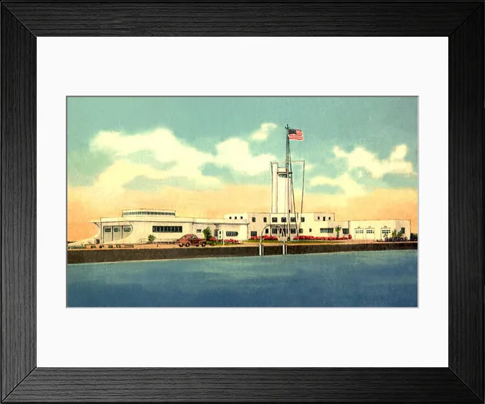 Framed Print : United States Coast Guard Station. Cleveland. 1940 Framed Print : United States Coast Guard Station. Cleveland. 1940