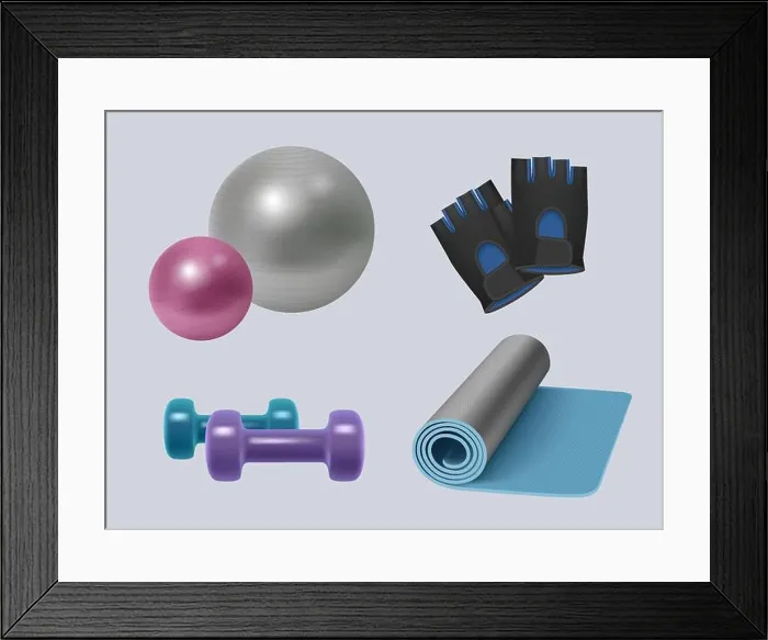 Framed Print : Fitness equipment Framed Print : Fitness equipment