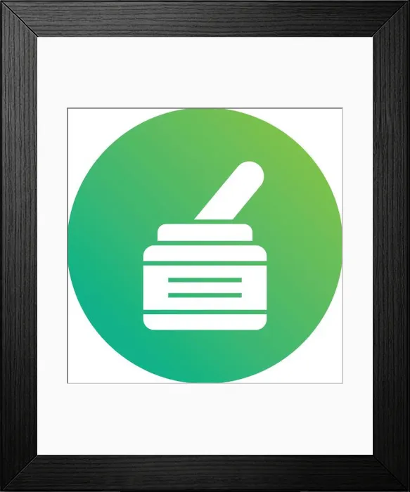 Framed Print : Wax Vector Icon Design Illustration