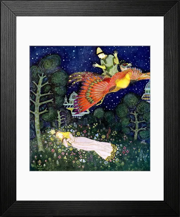 Framed Print : DULAC Edmund (1882-1953) - Firebird, The Fairy-Book, 1916. - Art Nouveau vintage print Framed Print : DULAC Edmund (1882-1953) - Firebird, The Fairy-Book, 1916. - Art Nouveau vintage print