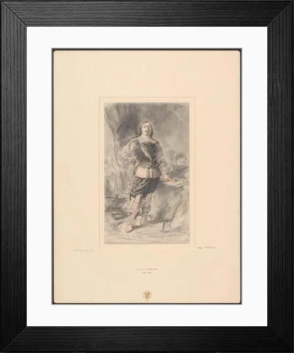 Framed Print : Portrait of Hans Ulrich von Schaffgotsch in a military tent Framed Print : Portrait of Hans Ulrich von Schaffgotsch in a military tent