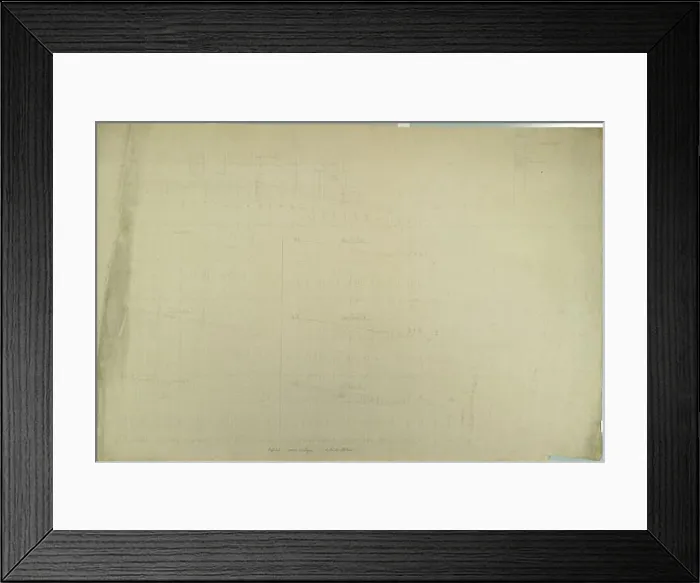 Framed Print : Carl von Hasenauer Wien XIII, Hermesvilla. Pencil on paper Framed Print : Carl von Hasenauer Wien XIII, Hermesvilla. Pencil on paper