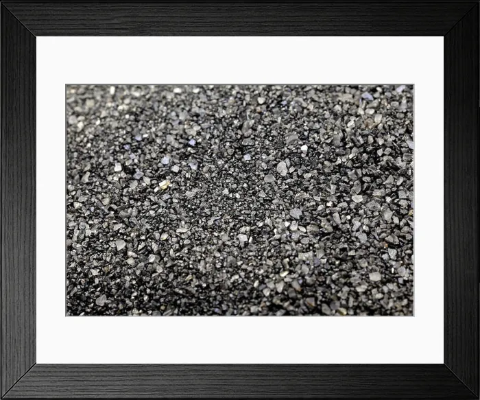 Framed Print : Black salt from the Russian city of Kostroma photographed in close-up Framed Print : Black salt from the Russian city of Kostroma photographed in close-up