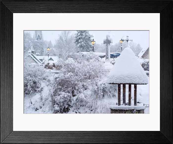 Framed Print : Winter snowfall in Braemar Framed Print : Winter snowfall in Braemar