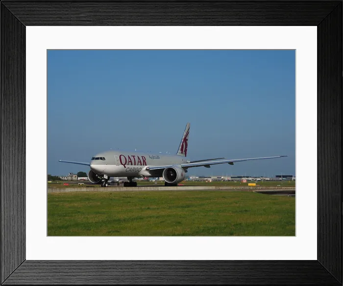 Framed Print : A7-BFE is a Boeing 777-FDZ cargo aircraft operated by Qatar Airways Framed Print : A7-BFE is a Boeing 777-FDZ cargo aircraft operated by Qatar Airways