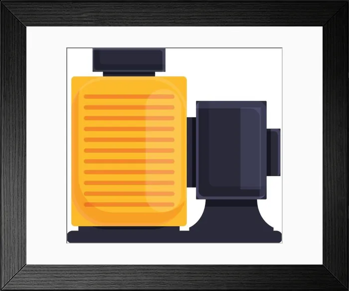 Framed Print : Water pump icon. Cartoon of water pump vector icon for web design isolated on white background Framed Print : Water pump icon. Cartoon of water pump vector icon for web design isolated on white background