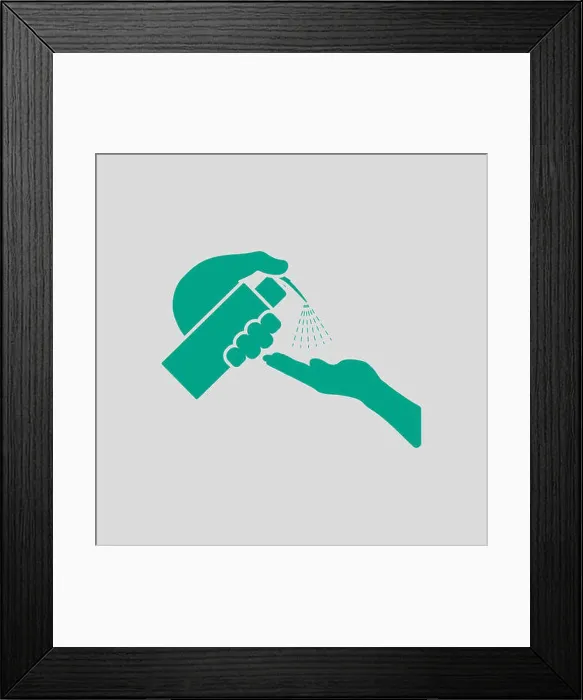 Framed Print : Dispenser Of Liquid Soap Icon Framed Print : Dispenser Of Liquid Soap Icon