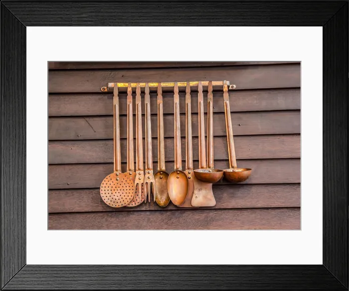 Framed Print : Copper cookware Framed Print : Copper cookware