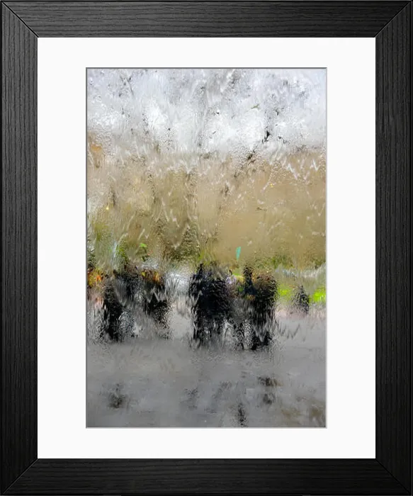 Framed Print : Looking out from Water Wall with People in Background at National Gallery of Victoria, Melbourne Australia Framed Print : Looking out from Water Wall with People in Background at National Gallery of Victoria, Melbourne Australia