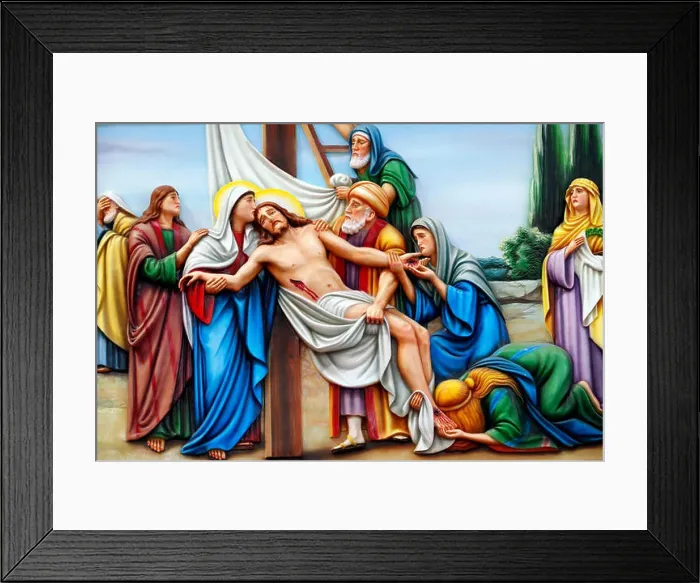 Framed Print : Our Lady of Fatima church. Way of the cross Framed Print : Our Lady of Fatima church. Way of the cross