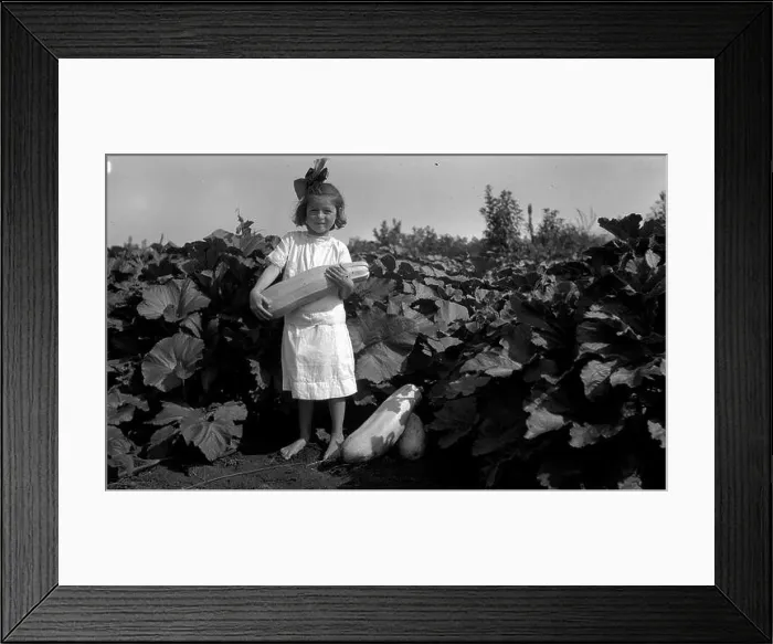 Framed Print : Helen McCalla, pictured with a squash Framed Print : Helen McCalla, pictured with a squash