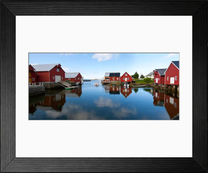 Framed Print : typical view of scandinavian fishing village, Bud, Norway Framed Print : typical view of scandinavian fishing village, Bud, Norway