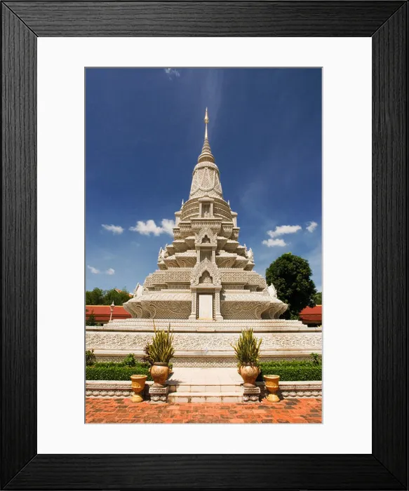 Framed Print : Stupa in the Royal Palace. Phnom Penh Framed Print : Stupa in the Royal Palace. Phnom Penh