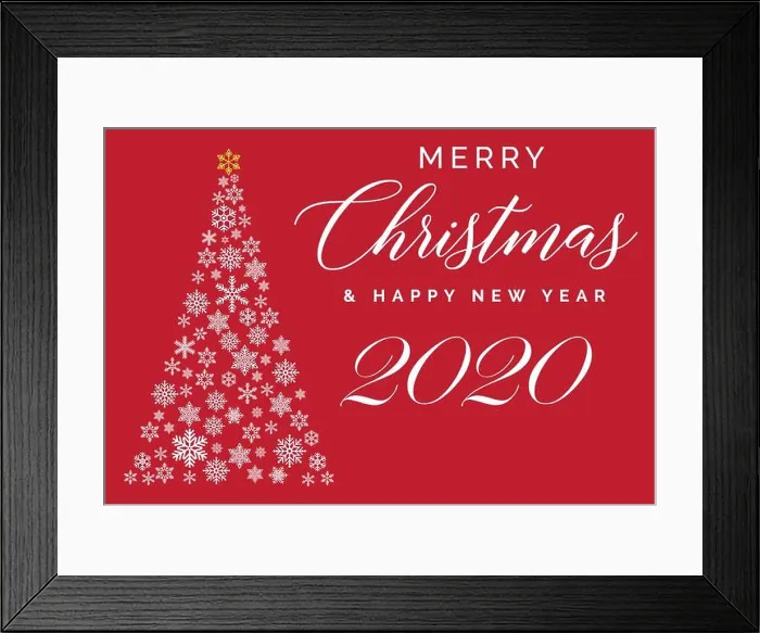 Framed Print : Merry Christmas and Happy New Year 2020 lettering template Framed Print : Merry Christmas and Happy New Year 2020 lettering template
