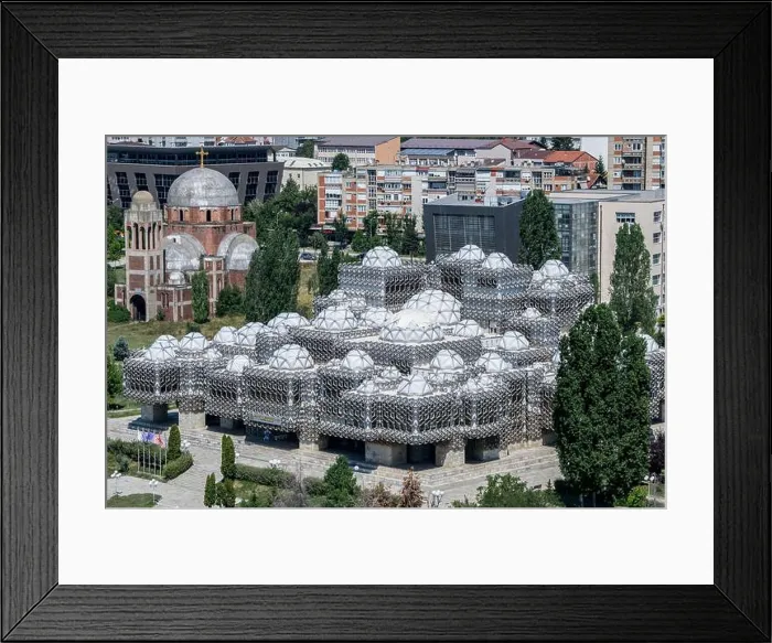 Framed Print : Elevated view of National Library of Kosovo Framed Print : Elevated view of National Library of Kosovo