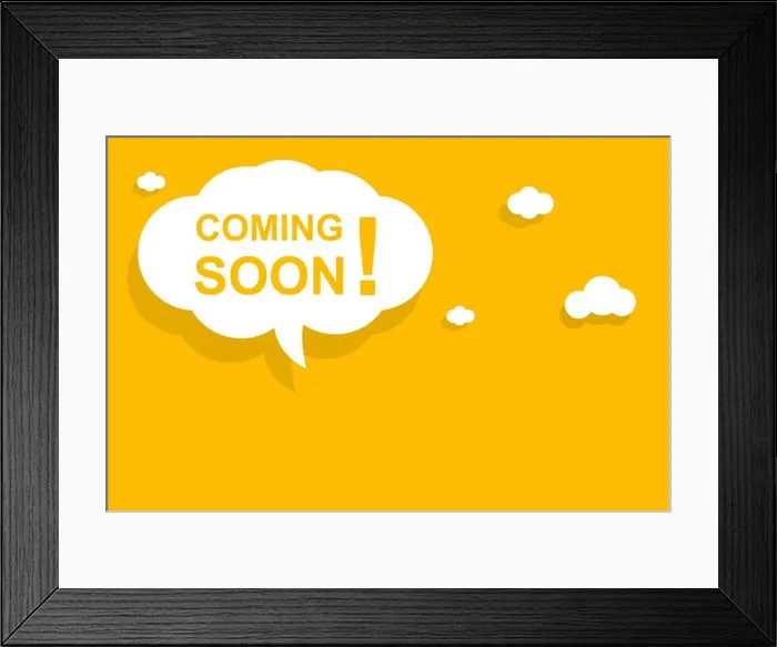Framed Print : coming soon speech bubble banner vector with copy space for business Framed Print : coming soon speech bubble banner vector with copy space for business
