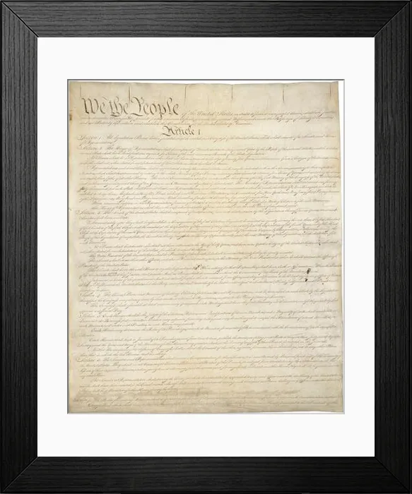 Framed Print : The Constitution of the United States Framed Print : The Constitution of the United States