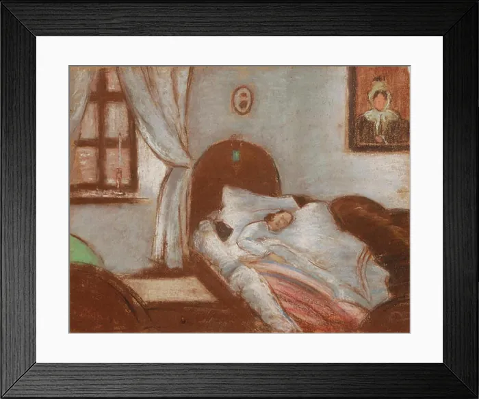 Framed Print : Rippl's painting, My Dear Mother in Ill Health Framed Print : Rippl's painting, My Dear Mother in Ill Health