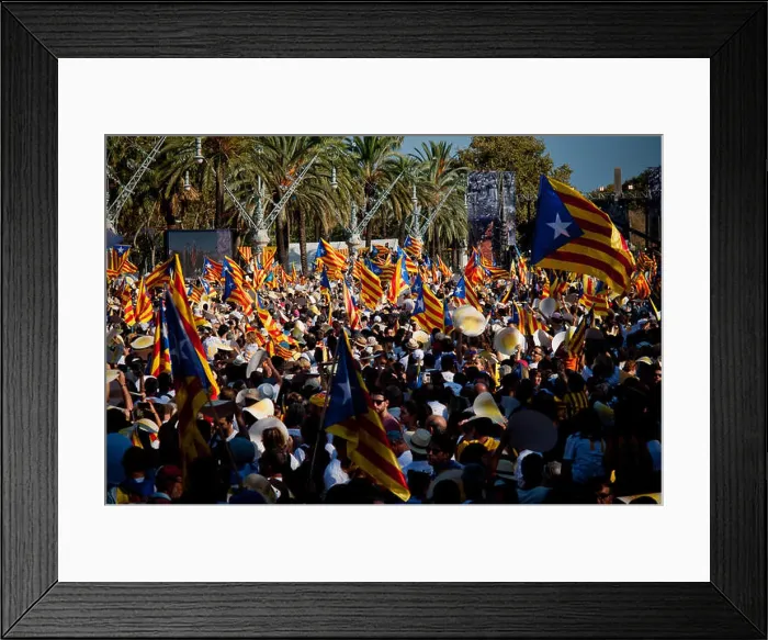Framed Print : Barcelona, Spain. 11th September, 2016