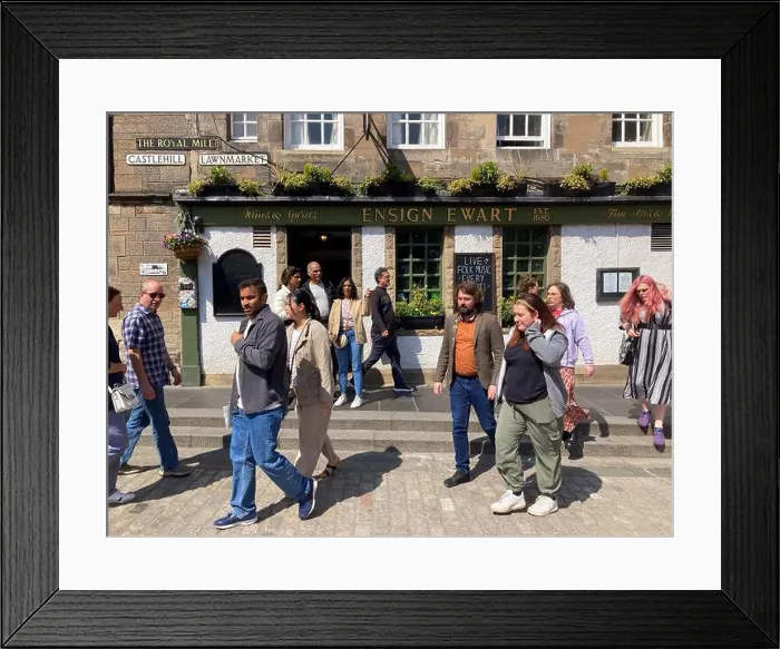 Framed Print : Ensign Ewart pub, Lawnmarket Royal Mile, Edinburgh Scotland Framed Print : Ensign Ewart pub, Lawnmarket Royal Mile, Edinburgh Scotland