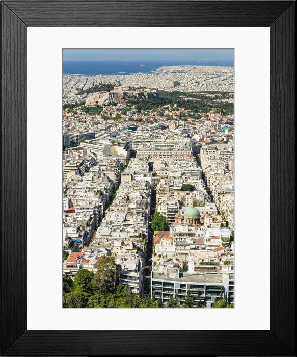 Framed Print : Cityscape of modern Athens, Greece Framed Print : Cityscape of modern Athens, Greece