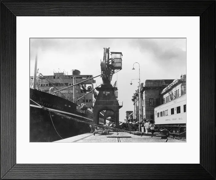 Framed Print : Port, mumbai, maharashtra, india, asia Framed Print : Port, mumbai, maharashtra, india, asia