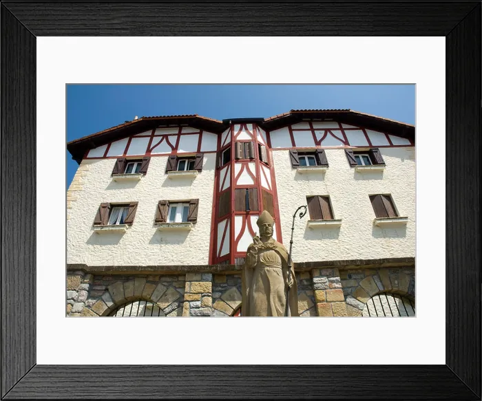Framed Print : La Marina´ quarter in Hondarrabia. Guipuzcoa. Basque Country. Spain Framed Print : La Marina´ quarter in Hondarrabia. Guipuzcoa. Basque Country. Spain
