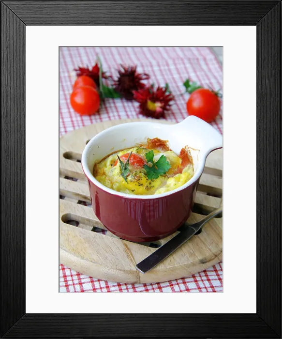 Framed Print : Omelette in a cup Framed Print : Omelette in a cup