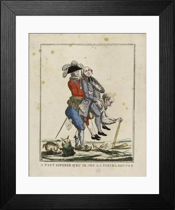 Framed Print : French Revolution. Old regime Framed Print : French Revolution. Old regime