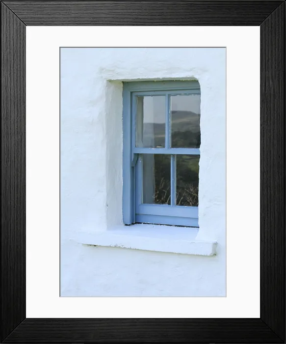 Framed Print : A timber sash window in a traditional Irish farm cottage near Lauragh, Co Kerry, Rep of Ireland Framed Print : A timber sash window in a traditional Irish farm cottage near Lauragh, Co Kerry, Rep of Ireland