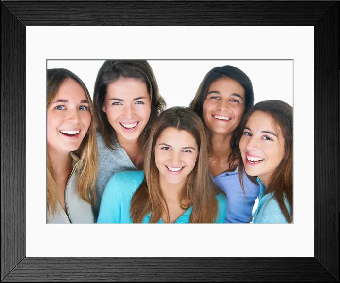 Framed Print : Group of women smiling together Framed Print : Group of women smiling together