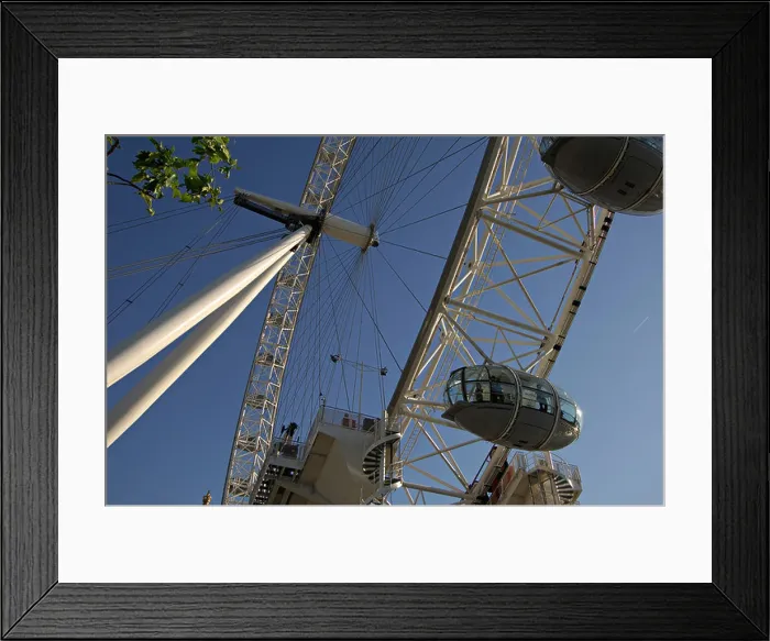 Framed Print : Close up on a section of the main wheel and passenger cabins on the London Eye River Thames South Bank London UK Framed Print : Close up on a section of the main wheel and passenger cabins on the London Eye River Thames South Bank London UK
