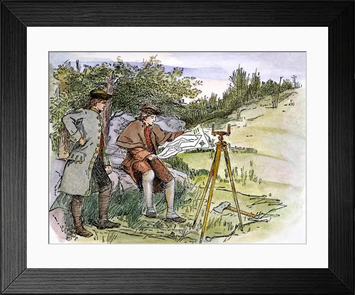 Framed Print : GEORGE WASHINGTON / n(1732-1799) Framed Print : GEORGE WASHINGTON / n(1732-1799)