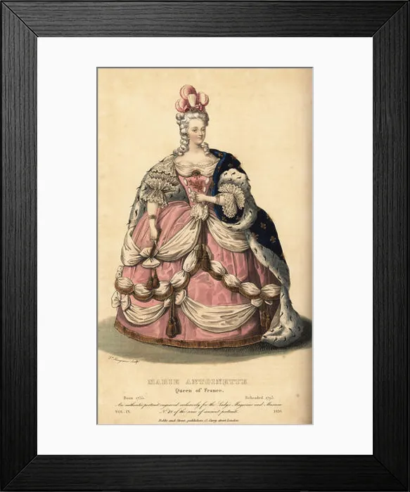 Framed Print : Marie Antoinette, queen of King Louis XVI of France Framed Print : Marie Antoinette, queen of King Louis XVI of France