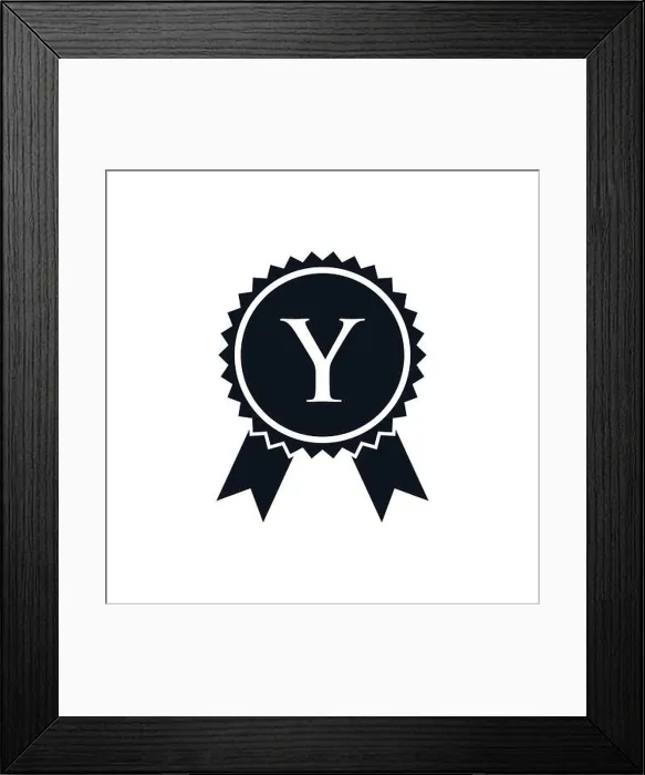 Framed Print : Winner Award Certified Medal Badge On Y Logo Template. Best Seller Badge Sign Logo Design On Letter Y Vector Framed Print : Winner Award Certified Medal Badge On Y Logo Template. Best Seller Badge Sign Logo Design On Letter Y Vector