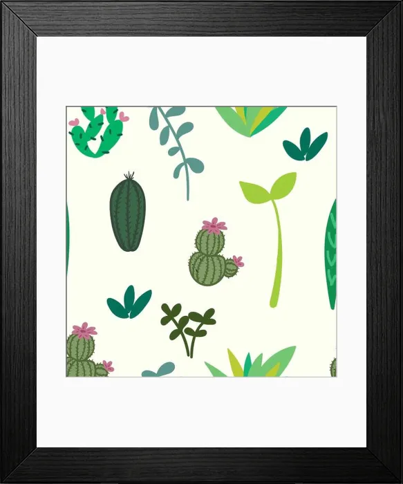Framed Print : Hand drawn house plants and flowers. Scandinavian style illustration. Seamless pattern. Vector illustration Framed Print : Hand drawn house plants and flowers. Scandinavian style illustration. Seamless pattern. Vector illustration