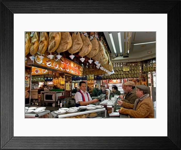 Framed Print : Museo del Jamon Madrid Spanish Spain Jamon Iberico Bar Restaurant Butcher Framed Print : Museo del Jamon Madrid Spanish Spain Jamon Iberico Bar Restaurant Butcher