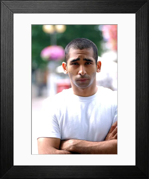 Framed Print : Royalty free photograph of British college university student or foreign language visitor, portrait taken in London UK Framed Print : Royalty free photograph of British college university student or foreign language visitor, portrait taken in London UK