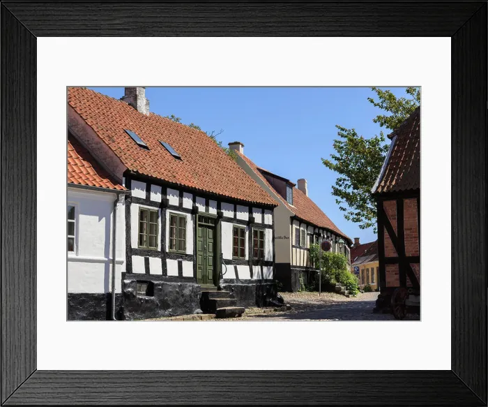 Framed Print : Quaint old houses on narrow cobbled street of Overgade, Ebeltoft, Jutland, Denmark, Scandinavia Framed Print : Quaint old houses on narrow cobbled street of Overgade, Ebeltoft, Jutland, Denmark, Scandinavia