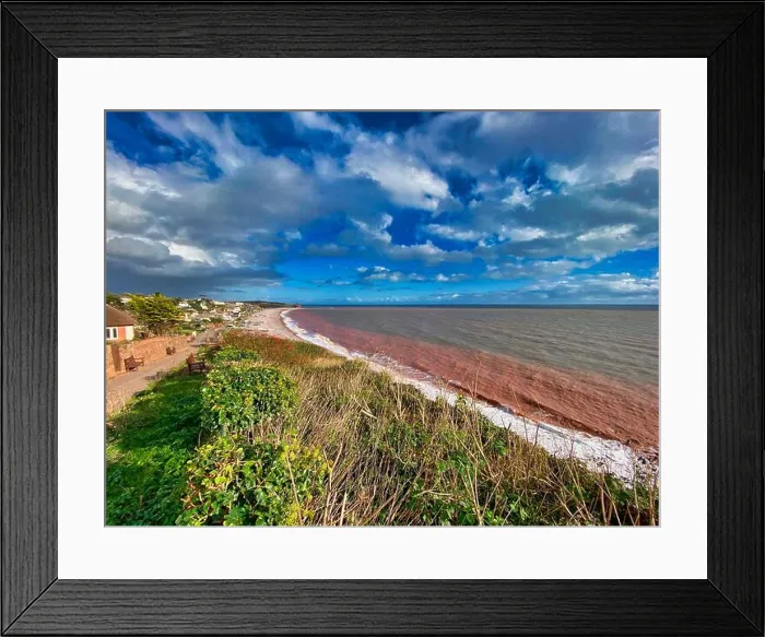 Framed Print : Budleigh Salterton beach in Devon Framed Print : Budleigh Salterton beach in Devon