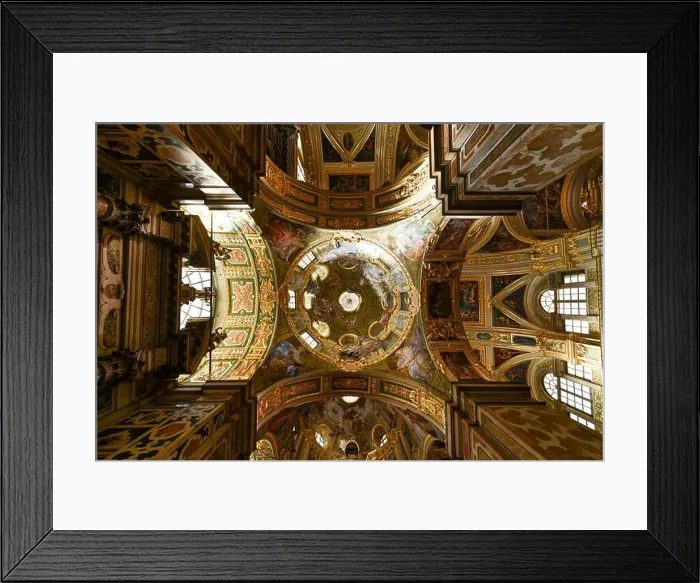 Framed Print : Genoa, Italy - July 30, 2022: View of Jesus Church (Chiesa del Gesu) in the city of Genoa, Italy Framed Print : Genoa, Italy - July 30, 2022: View of Jesus Church (Chiesa del Gesu) in the city of Genoa, Italy