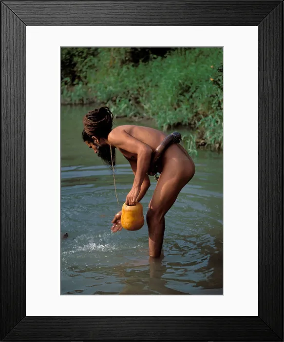 Framed Print : India, Maharashtra State, Nasik, Kumbh Mela, Hindu pilgrimage, Kathia Baba bathing Framed Print : India, Maharashtra State, Nasik, Kumbh Mela, Hindu pilgrimage, Kathia Baba bathing