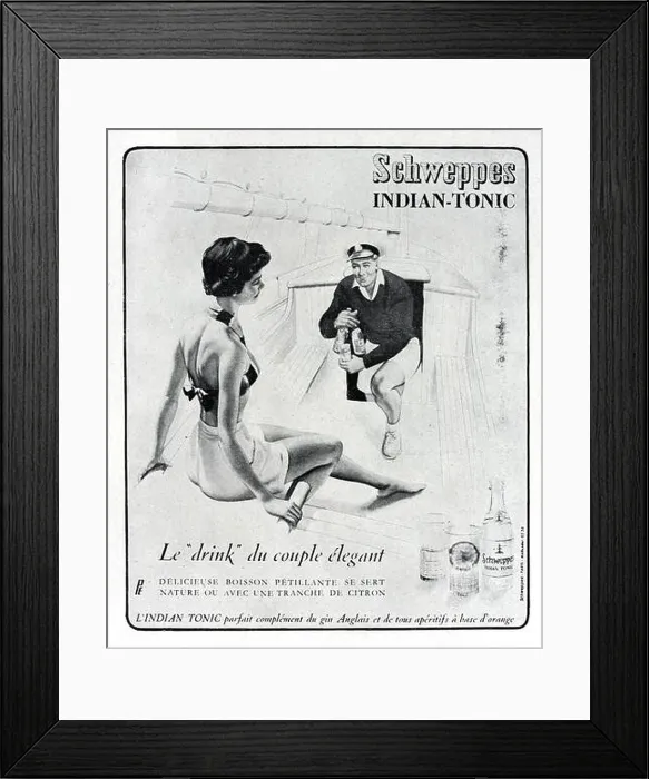 Framed Print : Vintage or Old Advert, Advertisement