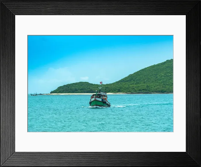 Framed Print : Passenger boat transportation to Samae San Island in Chonburi Thailand Framed Print : Passenger boat transportation to Samae San Island in Chonburi Thailand