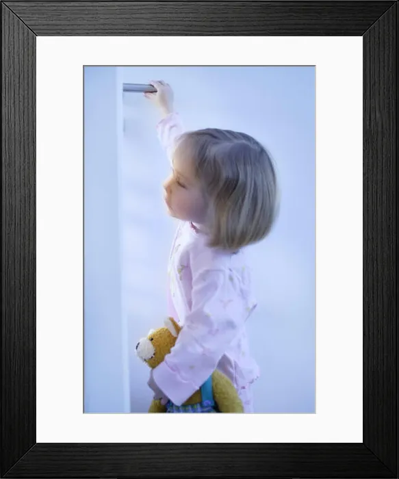 Framed Print : Child, girl, sleepwalking, 4-6 years Framed Print : Child, girl, sleepwalking, 4-6 years