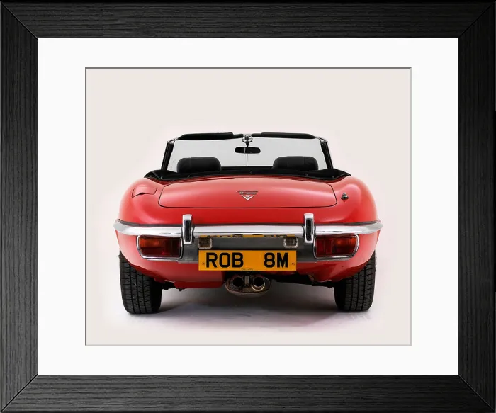 Framed Print : Jaguar E Type V12 1973 Framed Print : Jaguar E Type V12 1973